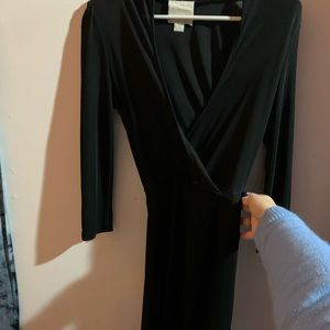 Criss cross black dress (business appropriate)